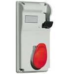 Prise verrouille legrand compacte 3p + t 3x16a + t 400v ip44 057205