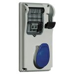 Prise verrouillée legrand tempra compacte 2p + t 2x16a + e 230v ip44 057304 Prise verrouillée legrand tempra compacte 2p + t 2x16a + e 230v ip44 057304