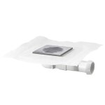 Puisard avec siphon avec toile de douche valsir en polypropylne d 50 mm vs0700437