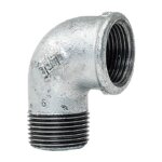 Raccord coud 90 degrs filet en fonte gebo m / f 4 pouces 92 - 12g