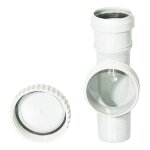 Raccord d'inspection avec bouchon rond valsir silere  emboiture d160mm vs0227015