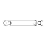 Rallonge Échappement fumées coaxiales rinnai 1 mètre fot - kx080 - 001 Rallonge Échappement fumées coaxiales rinnai 1 mètre fot - kx080 - 001