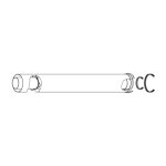 Rallonge Échappement fumées coaxiales rinnai 1 mètre fot - kx080 - 001 Rallonge Échappement fumées coaxiales rinnai 1 mètre fot - kx080 - 001