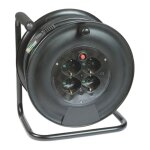 Rallonge tournante fanton 4 prises 2p + e 16a et 1 schuko 25m 14611