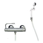 River spa mitigeur thermostatique extrieur river avec levier handicap et douchette r765