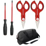 Set intercable 2 ciseaux f1 2 tournevis slim sac de sport ao2503