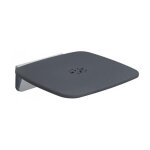Sige de douche rabattable mural gedy prima classe anthracite / chrome 6083 - 43
