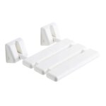 Sige de douche rabattable mural gedy sicura blanc 2283 - 02