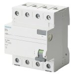 Siemens interrupteur diffrentiel pur 4 ples 40a 300ma ac type 4 modules 5sv46440