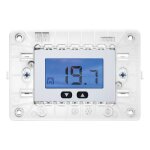 Simon urmet thermostat numrique urmet simon nea support 3 modules 230v blanc 10612. b
