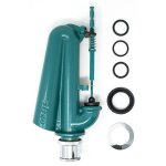 Siphon batterie de chasse wc catis avec commande  chane 1 1 / 4 d1300