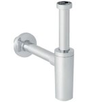 Siphon pour lavabo avec tube plongeur geberit sortie horizontale 151. 035. 21. 1