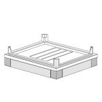 Socle d'inspection bticino mas pour cadres hdx 350x850 91811 / 38 Socle d'inspection bticino mas pour cadres hdx 350x850 91811 / 38