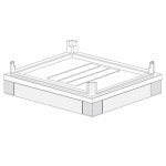 Socle d'inspection mas de bticino pour cartes hdx 350x600 91811 / 36 Socle d'inspection mas de bticino pour cartes hdx 350x600 91811 / 36