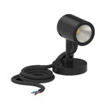 Spot extrieur lombardo ago wall  led 6w 3000k noir ll126005d3