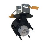 Spot orientable encastr novalux gu10 d 55 mm noir 112404. 02