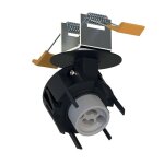 Spot orientable encastr novalux gu10 d 55 mm noir 112404. 02