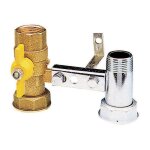 Support pour compteur de gaz ferrari avec vanne et bouchon 040101