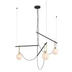 Suspension artemide nh s3 - 14 noire et laiton 1276010a