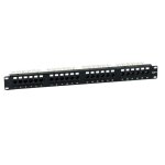 Tableau de brassage item 24 prises rj45 cat. 6 utp noir 60110