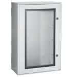 Tableau avec hublot bocchiotti en fibre de verre 72 modules ip66 b04624