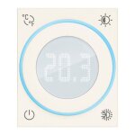 Thermostat à molette avec afficheur pour vimar linea 100 - 240v 2m blanc 30440. b Thermostat à molette avec afficheur pour vimar linea 100 - 240v 2m blanc 30440. b