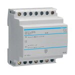 Transformateur modulaire hager 230v 12 - 24v ac 25 va 4 modules st312 Transformateur modulaire hager 230v 12 - 24v ac 25 va 4 modules st312