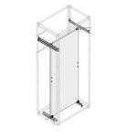 Traverses abb pour compartiment interne de cbles pour appareillage lectrique tle galvanise 2 pcs. ...