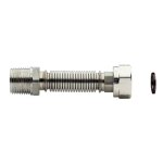 Tuyau flexible pour l'eau enolgas m / f 1x1 / 2 135x210 en acier inoxydable h0371g75