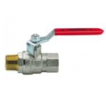 Vanne  bille avec levier enolgas m / f 1 1 / 2 d 40 mm nickele s0202n38