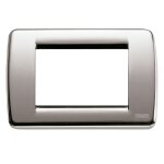 Vimar idea plaque rondò 3 modules nickel brossé 16753. 34 Vimar idea plaque rondò 3 modules nickel brossé 16753. 34