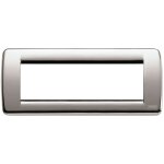 Vimar idea rondo plaque 6 modules nickel brossé 16756. 34 Vimar idea rondo plaque 6 modules nickel brossé 16756. 34
