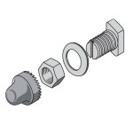 Vis de jonction abb m8 pour plaques 10 mm l 27 mm 12pcs ad1064 Vis de jonction abb m8 pour plaques 10 mm l 27 mm 12pcs ad1064