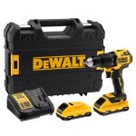 Visseuse dewalt avec 2 piles 18v xr 3ah dcd709l2tqw