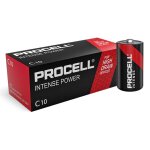 10 piles alcalines c / lr14 duracell procell intense 10 piles alcalines c / lr14 duracell procell intense