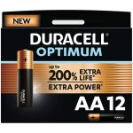 12 piles alcalines aa / lr6 duracell optimum