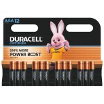 12 piles alcalines aaa / lr03 duracell optimum