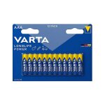 12 piles alcalines aaa / lr03 varta longlife power 12 piles alcalines aaa / lr03 varta longlife power