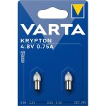 2 ampoules culot lisse varta 792 krypton 4, 8v 0, 75a 2 ampoules culot lisse varta 792 krypton 4, 8v 0, 75a