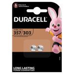 2 piles 357 / 303 / sr44 duracell oxyde d'argent 1, 5v 2 piles 357 / 303 / sr44 duracell oxyde d'argent 1, 5v
