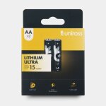 2 piles aa / fr6 uniross lithium ultra