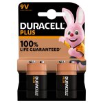 2 piles alcalines 9v / 6lr61 duracell plus 2 piles alcalines 9v / 6lr61 duracell plus