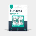 2 piles alcalines c / lr14 uniross power plus 2 piles alcalines c / lr14 uniross power plus