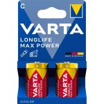 2 piles alcalines c / lr14 varta longlife max power 2 piles alcalines c / lr14 varta longlife max power