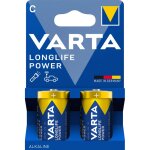 2 piles alcalines c / lr14 varta longlife power 2 piles alcalines c / lr14 varta longlife power