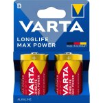 2 piles alcalines d / lr20 varta longlife max power 2 piles alcalines d / lr20 varta longlife max power