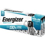 20 piles alcalines aaa / lr03 energizer max plus 20 piles alcalines aaa / lr03 energizer max plus