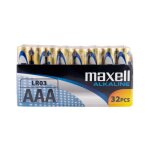 32 piles alcalines aaa / lr03 maxell alkaline 32 piles alcalines aaa / lr03 maxell alkaline