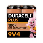 4 piles alcalines 9v / 6lr61 duracell plus 4 piles alcalines 9v / 6lr61 duracell plus