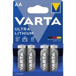 4 piles lithium aa / lr6 varta ultra lithium